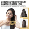 Barber Hollow Out Design Electroplate Soft Bristle Paddle Nylon Hair Brush Comb