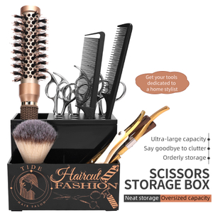 Professional Hairstylist Case for Hair Styling Tools Cutting Comb Brush Scissor Storage Box