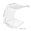 Factory Custom Logo Clear Acrylic Scissors Holder Display Rack for Barbershop