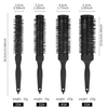 Salon Profession Aluminum Comb Round Hair Brush Hairdressing Styling Hair Curling Comb