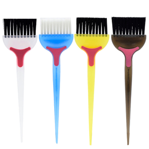Hairdresser Dye Comb with Black Brush Plastic Tint Dye Coloring Perm Hairstyle Barber Hairdressing Styling Tool