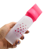 Wholesale Plastic Oil Comb Bottles Hair Color Dye Bottle Shampoo Dispensing Bottle for Salon in 3 Colors