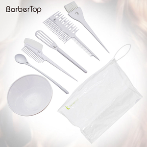 Hight Quality Hair Salon Hair Care Tools Hair Care Set of 6 Hair Dye Brush, Hair Dye Bowl, Hair Dye Comb