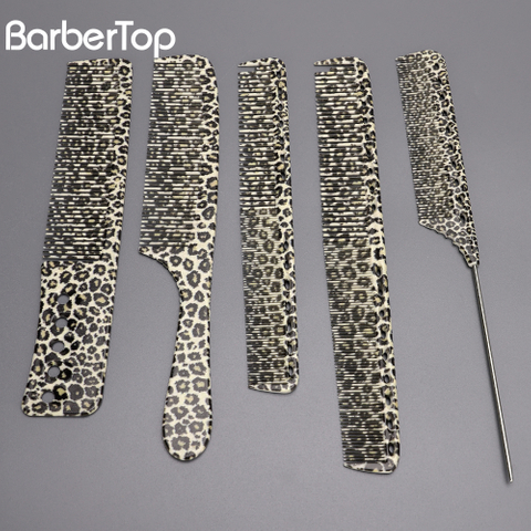 Printed Straight Hair Comb Home Salon Hair Styling Hairdressing Comb Set For Barber