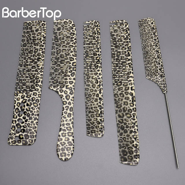 Printed Straight Hair Comb Home Salon Hair Styling Hairdressing Comb Set For Barber