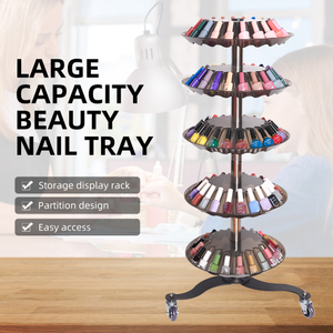 Beauty Professional Storage Tray Nail Polish Display Rack For Barber Salon