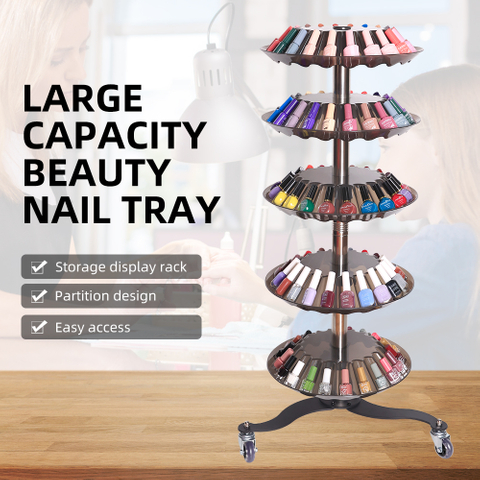 Beauty Professional Storage Tray Nail Polish Display Rack For Barber Salon