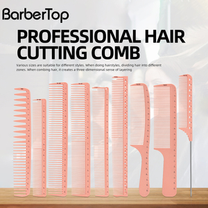Wholesale Custom logo 9 PCS Set Barber Comb Anti-static Hair Cutting Comb Set