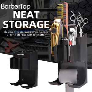 Hair Salon Products Hairdressing Tool Storage Box Wall Mounted Hair Barber Scissors Rack Box