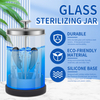 Factory Direct Wholesale Glass Disinfecting Jar Sterilizer Jar for Barbershops Manicure Multi function
