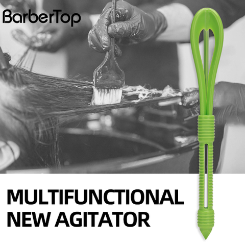 Professional Barber Shop Green Hair Color Mixing Whisk With Tinting Brush Salon Tools Set