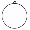 Large Professional Makeup Glass Handheld Hairdressing Salon Round Mirror for Purse, Great Travel Size, 10 Inch Diameter Black