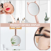 Handheld Lovely Cat Makeup Vanity Mirror With Handle Hand Mirror SPA Salon Compact Mirrors Cosmetic Mirror For Women