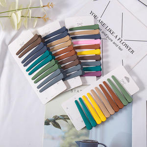 10pcs/Set New Women Girls Colorful Plastic Long Hairpins Wash Face Bangs Simple Hair Clips Barrettes Fashion Hair Accessories