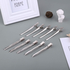 1 Pcs Crocodile Leather Hairpin, Duck Bill Hairpin, Rust-proof Metal Hairpin, With Holes, For Curly Hair Style Partition Clip