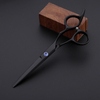 Professional Japan 440c 6 '' Black Cut Hair Scissors Haircut Thinning Barber Makas Make Up Cutting Shears Hairdresser Scissors