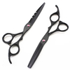 Professional Japan Steel 5.5 6 '' Black Hair Scissors Haircut Scissor Thinning Barber Hair Cutting Shears Hairdresser Scissors