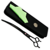 9 Inch Hairdressing Scissors Professional Pet Grooming Curved Downward Scissors Salon Barber Hair Shears for Dogs and Animal