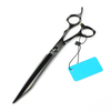 Professional JP 440c steel 8 '' Pet dog grooming Black hair scissors Cutting barber tools haircut shears Hairdressing scissors
