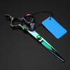 Customize logo JP 440c steel 6 inch green dragon hair scissors haircut thinning barber cutting shears Hairdressing scissors