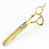 Professional JP 440c steel 6 '' Upscale scissor Gold hair scissors haircut thinning barber cutting shears hairdressing scissors