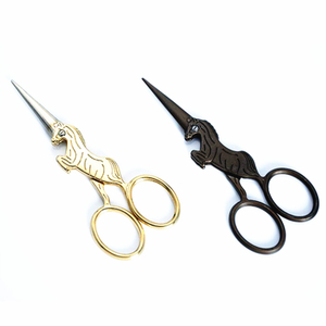 Retro Unicorn 4 '' small cut hair scissors make up nose trimmer haircut daily shears eyebrow cutting barber Hairdresser scissors