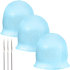 1Pc Professional Silicone Hair Colouring Highlighting Dye Coloring Cap Hat Frosting with Needle Barber Tools