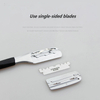 Straight Edge Barber Razor Stable Haircut Beard Eyebrow Shaving Tool Manual Depilation Razor Hairdresser Trimming Gift