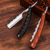 1p Cut Throat Straight Razor Wood Professional Barber Razor Premium Quality Single Blade Straight Edge Razor Beard Shaving Razor