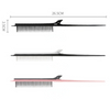  Teasing Comb Tail Hair Brush with Clip Professional Hairdressing Combs Hair Dyeing Highlighting Barber Comb Salon Styling Tools Teasing Comb Tail Hair Brush with Clip Professional Hairdressing Combs 