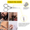 Beard Suit for Men A Set of Beard Grooming Kit for Men Beard Balm with Scissor Comb Brush Beard Growth Kit Daily Care Kit Barbe