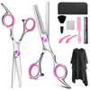 10 pcs set Professional 6 '' hair scissors with bag comb clip brush haircut thinning barber cutting shears hairdresser scissors