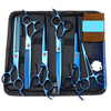 7.5 Inch Pet Scissors Kit,Straight Cut And Thinning And Curved Scissor And Fish Bone Shears Dog Grooming Set