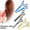 6 inch Professional Tooth Scissors Flat Scissors for Barbers and Hairdressers Special Fine Scissors for Thinning Haircuts