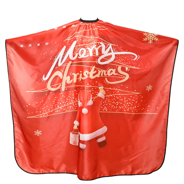 Christmas Haircut Cloth Waterproof Pattern Gown Salon Barber Hairdressing Apron Hairdresser Capes Styling Tools