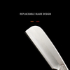 Retro Manual Straight Razor High Quality Wood Handle Feather Blade Shaving Knife Holder Men's Shaver Eyebrow Trimming Knife Gift