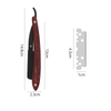 Folding Stainless Steel Shaving Knife With Wooden Handle Straight Edge Razor Kit Barber Old Hair Removal Tools Gift