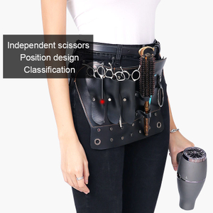 Scissor Tool Bag Hair Cutting Scissors Set Artificial Leather Bag Stylist Barber Bag