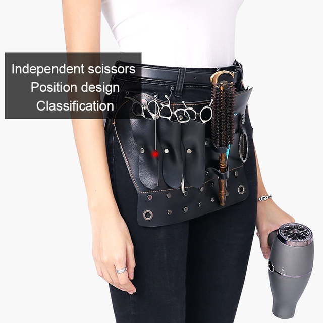 Scissor Tool Bag Hair Cutting Scissors Set Artificial Leather Bag Stylist Barber Bag