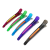 6pcs/set Crocodile Leather Hairpin Flat Duckbill Hair Fixed Clip Salon Barber Styling Household Braid Tools