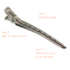 10pcs Pro Salon Hairdressing Tools Duck Mouth Hairdresser Hair Clip Clips Hair Stainless Steel Hairdressing Sectioning Clamp