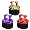 Small Ring Finger Mustache Brush Cleaning Nylon Bristle Ring Comb for Barber Hairdressing Tool