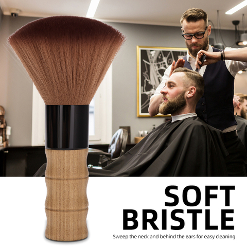 Large Soft Salon Tool Barber Brush for Hair Cutting Neck and Face Cleaning Sweep Neck Duster Brush