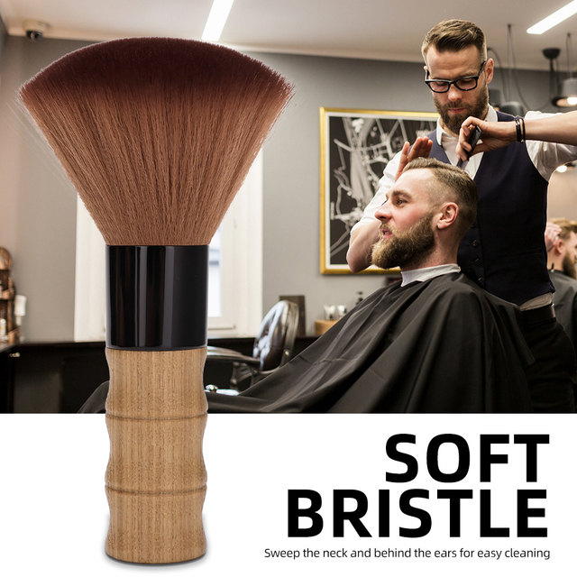 Large Soft Salon Tool Barber Brush for Hair Cutting Neck and Face Cleaning Sweep Neck Duster Brush