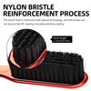 Double-Sided Hairdressing Comb for Broken Hair Sweeping Carving Nylon Bristle Beard Brush for Men