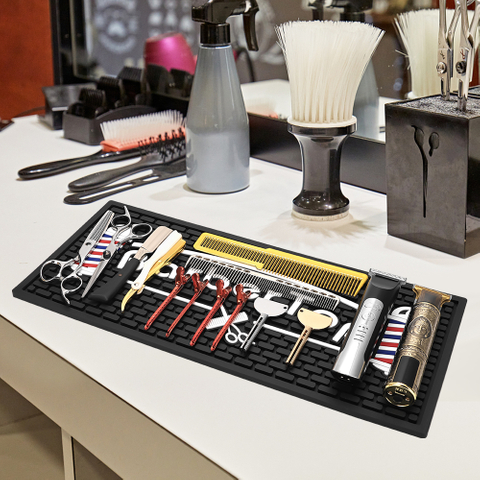 Barber Tools Organizer Mat