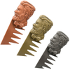 Steel Carved Men Beard Oil Head Comb