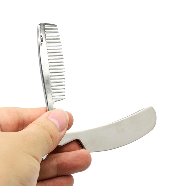 High Quality Foldable Metal Beard Comb