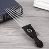 Professional Salon Use Black Metal African Afro Hair Comb For Hairdressing