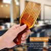 Men's Oil Head Comb Wide Tooth Salon Hair Styling Oil Comb with Plastic Handle